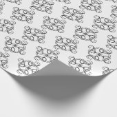 Zwart en wit cadeaupapier (Hoek)