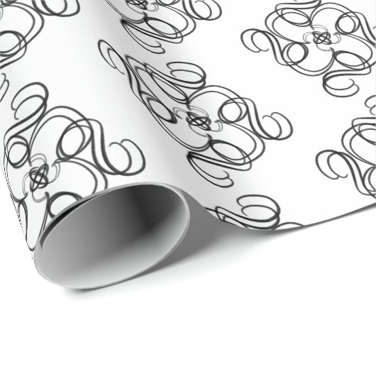 Zwart en wit cadeaupapier (Rol Hoek)