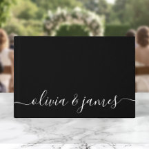 Zwart en Wit Calligrafie Schrift Huwelijk