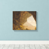 Zwart en wit canvas afdruk (Insitu (Houten vloer))