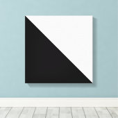 Zwart en wit canvas afdruk (Insitu (Houten vloer))