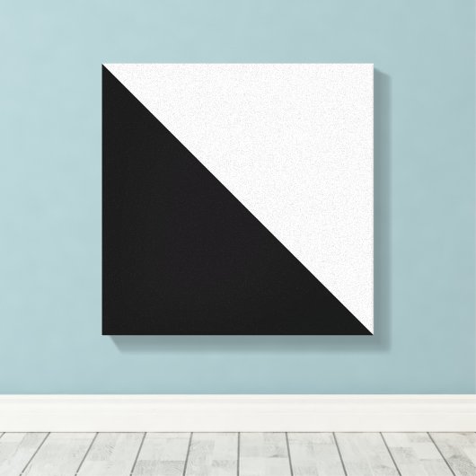 Zwart en wit canvas afdruk (Insitu (Houten vloer))