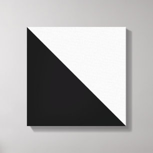 Zwart en wit canvas afdruk