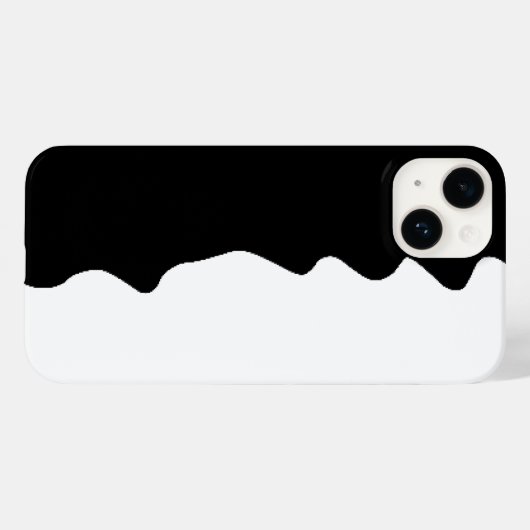 ZWart en Wit Case-Mate iPhone Case (Achterkant (horizontaal))