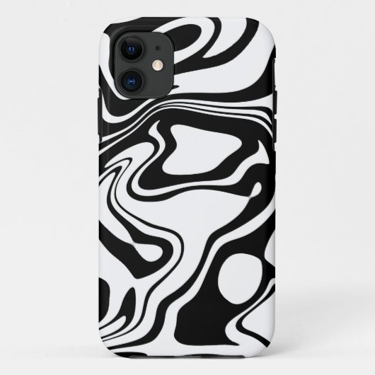 Zwart en wit Case-Mate iPhone case (Achterkant)