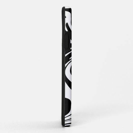 Zwart en wit Case-Mate iPhone case (Achterkant/rechts)