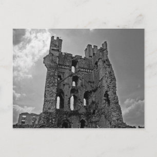 Zwart en wit Castle Briefkaart