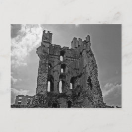 Zwart en wit Castle Briefkaart