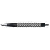 Zwart en wit Chess Pattern Zwart Pen (Voorkant)