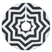 Zwart en wit chevron kerstboom rok (Voorkant)