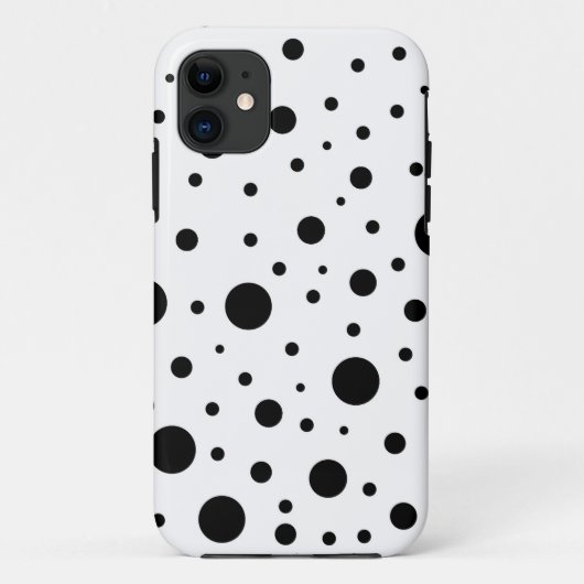Zwart en wit cirkelontwerp Case-Mate iPhone case (Achterkant)