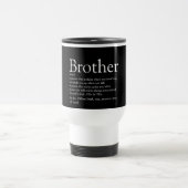 Zwart en Wit Coolste Ooit Broer Definitie Reisbeker (Center)