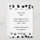 Zwart en wit Dalmatiaans afdrukpatroon. Kaart (Achterkant)