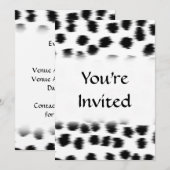 Zwart en wit Dalmatiaans afdrukpatroon. Kaart (Voorkant / Achterkant)