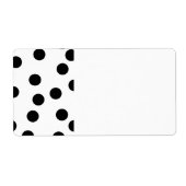 Zwart en wit Dalmatiaans Spot Pattern. Etiket (Voorkant)