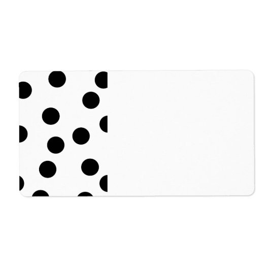 Zwart en wit Dalmatiaans Spot Pattern. Etiket (Voorkant)