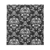 Zwart en wit damast notitieblok (Voorkant)