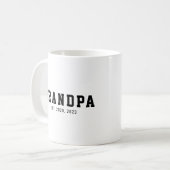 Zwart En Wit Dapper Opa Opgericht Koffiemok (Voorkant links)
