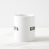 Zwart En Wit Dapper Opa Opgericht Koffiemok (Center)