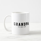 Zwart En Wit Dapper Opa Opgericht Koffiemok (Links)