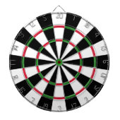 Zwart en wit dartbord (Voorkant)
