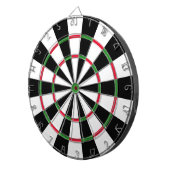 Zwart en wit dartbord (Voorkant Rechts)