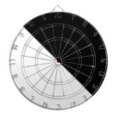 Zwart en wit dartbord (Voorkant)