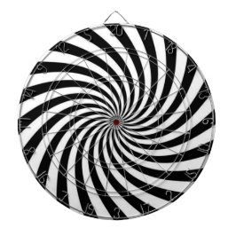Zwart en wit dartbord