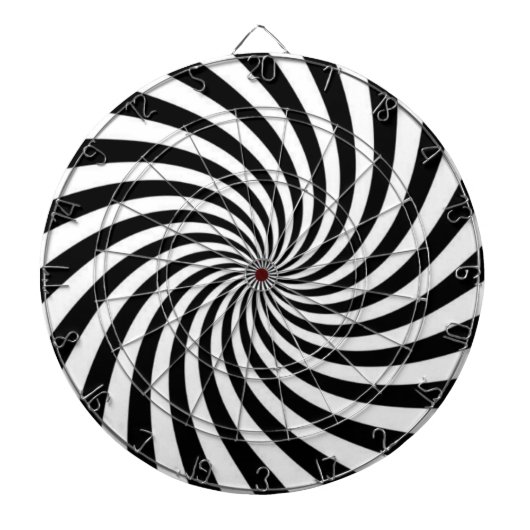 Zwart en wit dartbord (Voorkant)