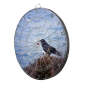 Zwart en wit dartbord (Voorkant Rechts)