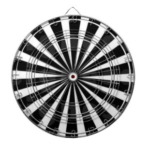 Zwart en wit dartbord