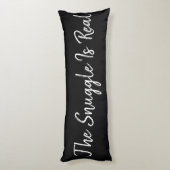 Zwart en wit De hoek is echt Lichaamskussen (Achterkant (Verticaal))