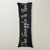 Zwart en wit De hoek is echt Lichaamskussen (Voorkant Verticaal)