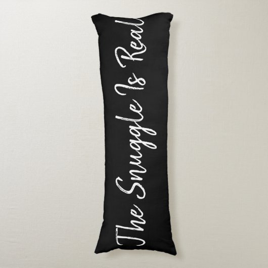 Zwart en wit De hoek is echt Lichaamskussen (Voorkant Verticaal)