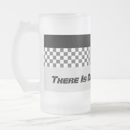 Zwart en wit design matglas bierpul (Links)