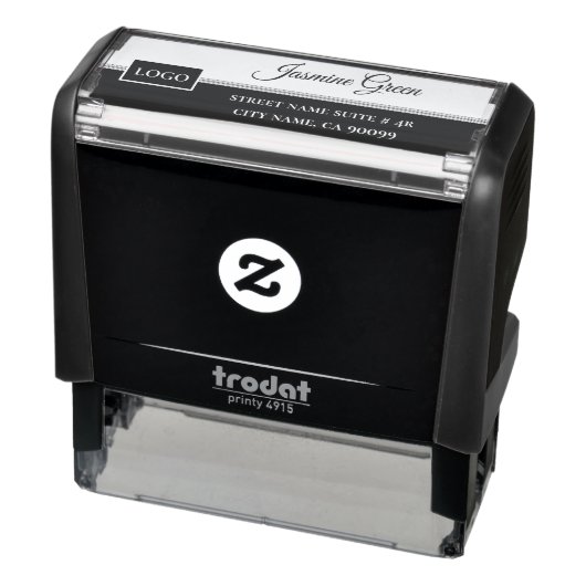 Zwart en wit design  zelfinktende stempel (Product)