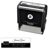 Zwart en wit design  zelfinktende stempel (In situ)