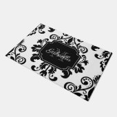 zwart en wit deurmat (Schuin)