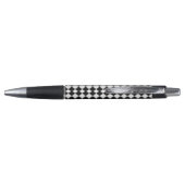 Zwart en Wit Diamant Argyle Patroon Pen (Achterkant)