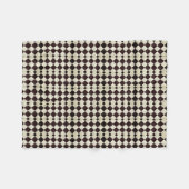 Zwart en wit diamant dekbed fleece deken (Voorkant (Horizontaal))