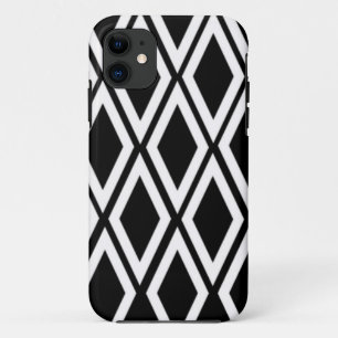 Zwart en wit diamantpatroon Case-Mate iPhone case