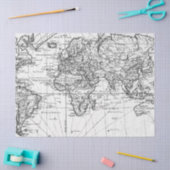 Zwart en Wit Digitale Kaart Serie Ontwerp 8 Tissuepapier (Craft)
