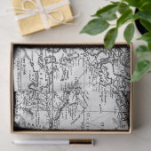 Zwart en Wit Digitale Kaart Serie Ontwerp 8 Tissuepapier (Geschenk)