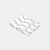Zwart en Wit Doornpatroon Post-it® Notes (Schuin)