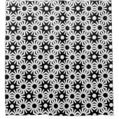 Zwart en wit douchegordijn (Voorkant)