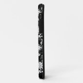 Zwart en Wit Dubbel Damast Case-Mate iPhone Case (Achterkant/links)