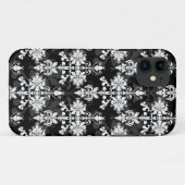 Zwart en Wit Dubbel Damast Case-Mate iPhone Case (Achterkant (horizontaal))
