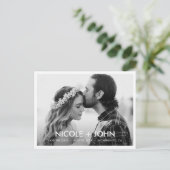 Zwart en wit Eenvoudig sparen het Briefkaart 2 van (Staand voorkant)