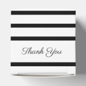 Zwart En Wit Elegant Bedankdoosjes (Bovenkant)