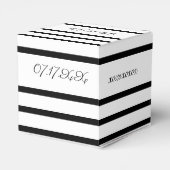 Zwart En Wit Elegant Bedankdoosjes (Achterkant)